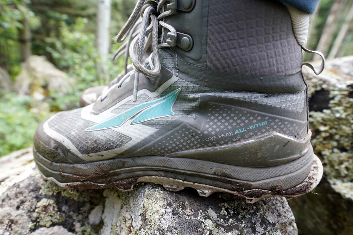 Altra Lone Peak ALL WTHR Mid hiking boot (logo)